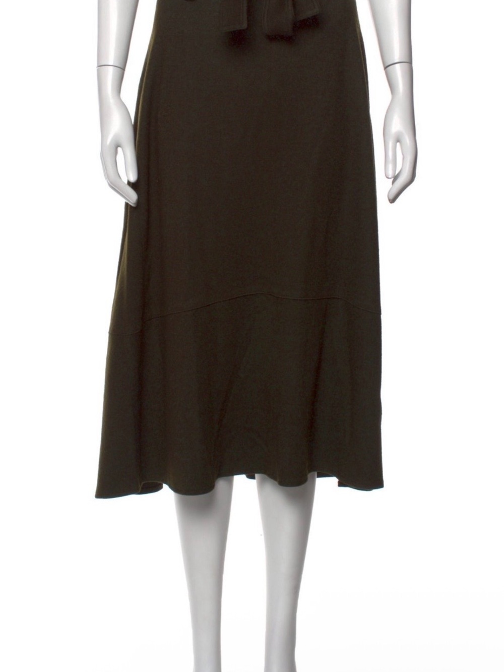 Vince Olive Green Midi Skirt